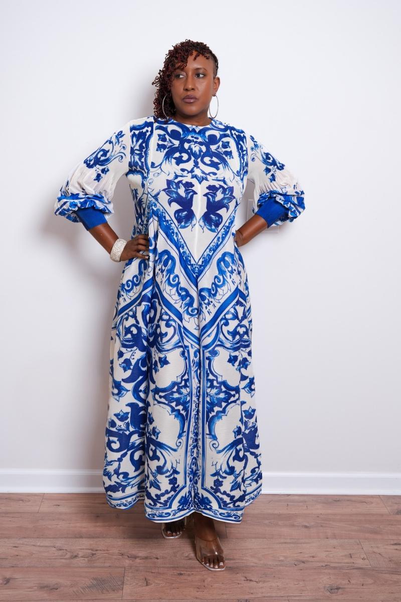 The Majestic Print Bouncy Dress (One Size)