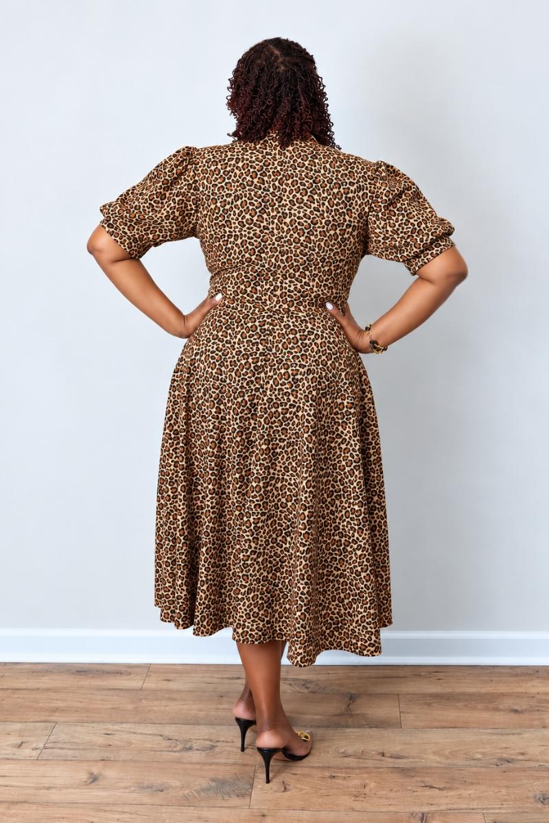 (Plus Sizes) Wild Elegance Midi Dress