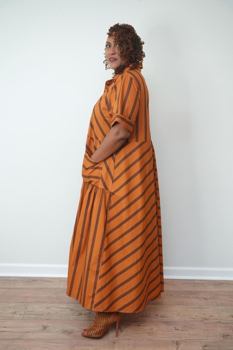 Simply Striped Maxi Dress (One Size)