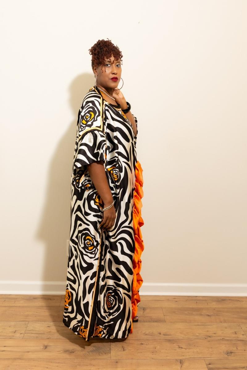 Untamed Roses Kaftan (One Size)