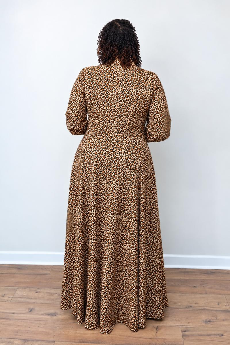 (Plus Size) Wild Elegance Maxi Dress