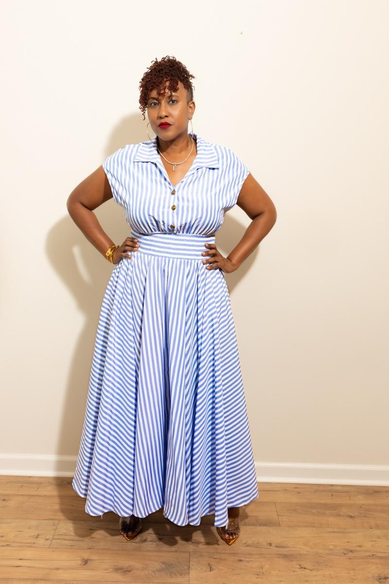 Simply Elegant Stripe Maxi