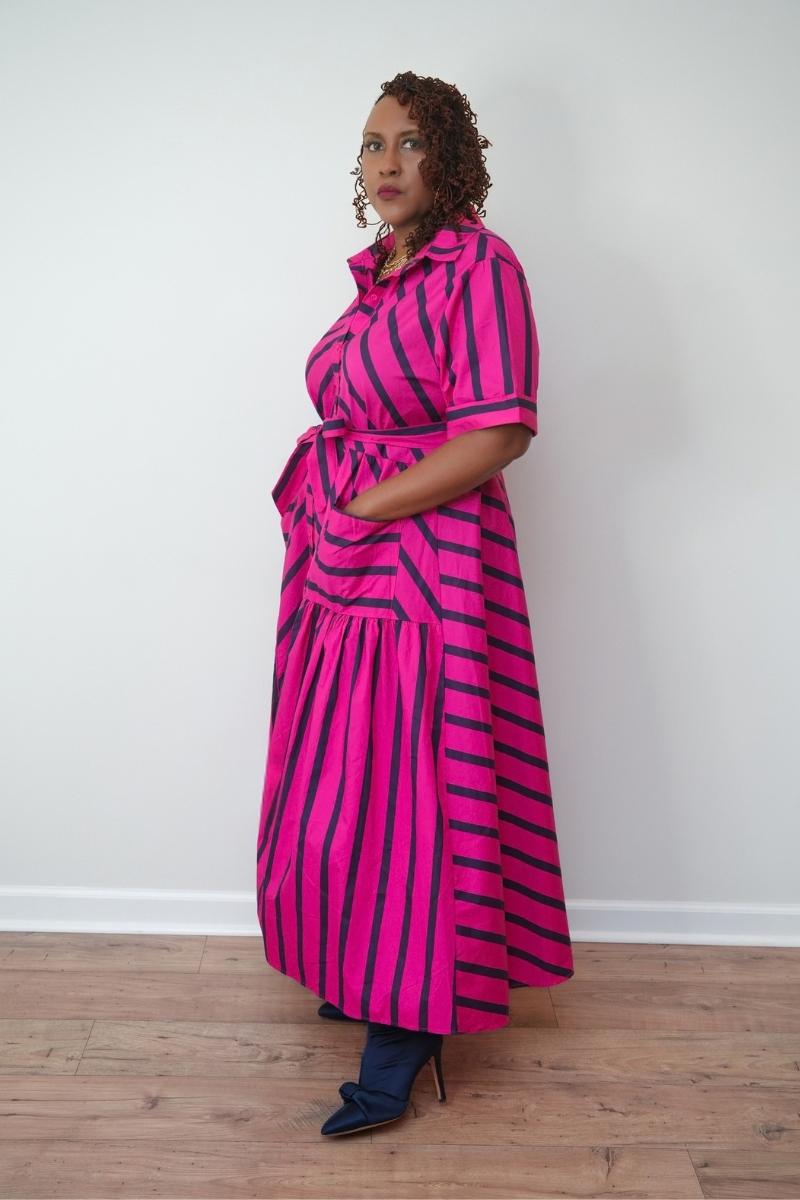 Simply Striped Maxi Dress (One Size)
