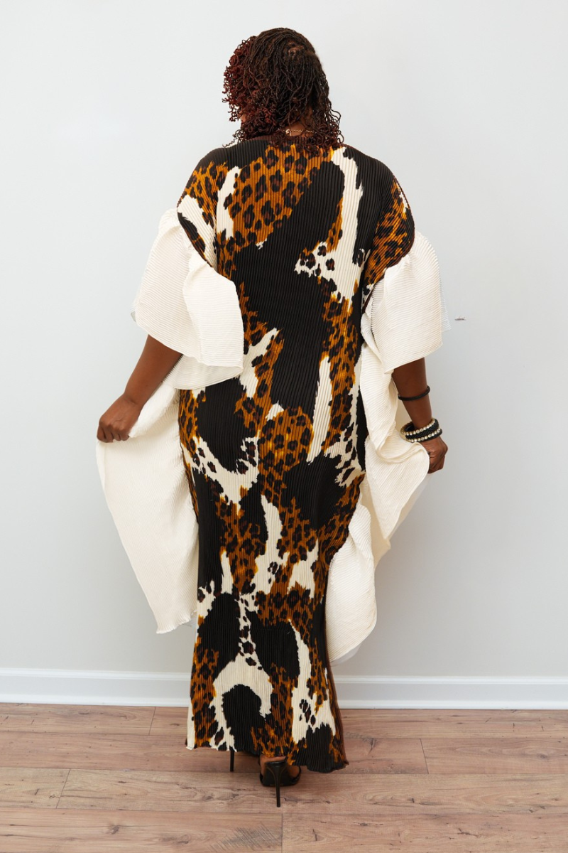 Untamed Elegance Maxi Dress (One Size)