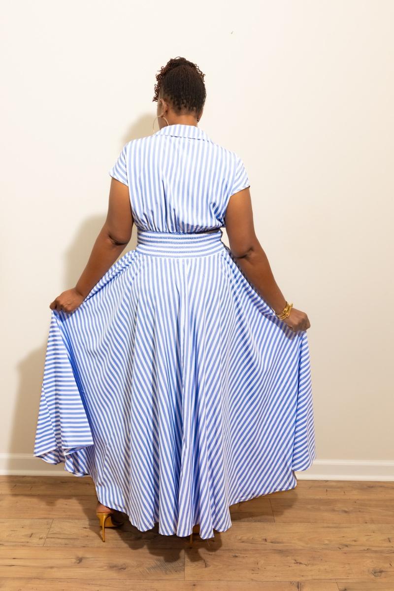 Simply Elegant Stripe Maxi