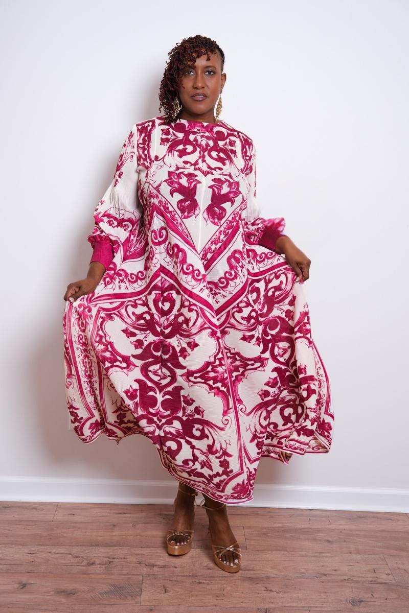 The Majestic Print Bouncy Dress (One Size)