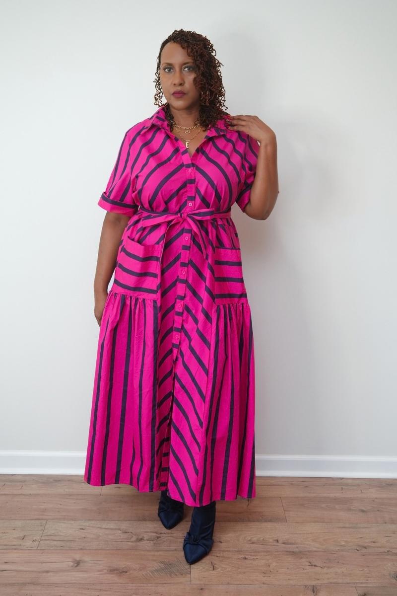 Simply Striped Maxi Dress (One Size)