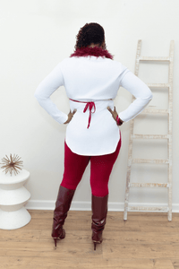 Crimson Heat Fur Set - What A Diva Wears Boutique