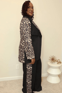 Plus size Leopard Business Suit/Set - What A Diva Wears Boutique