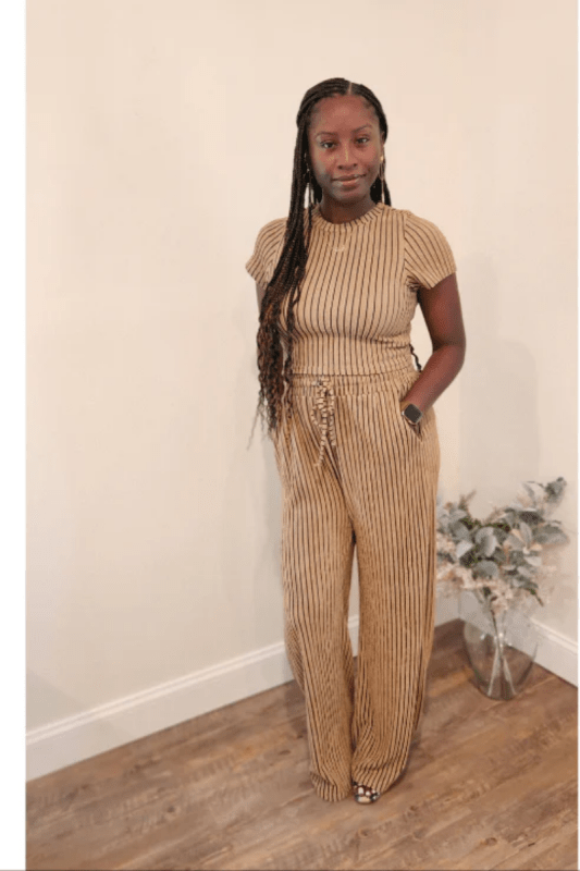 Striped & Chic Set - What A Diva Wears Boutique