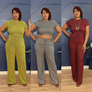 Striped & Chic Set - What A Diva Wears Boutique